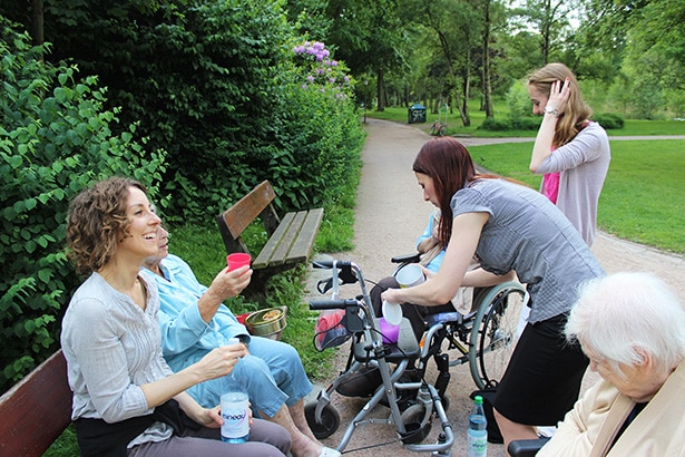 Picknick mit den Bewohnern des ELIM Seniorencentrum Eppendorf
