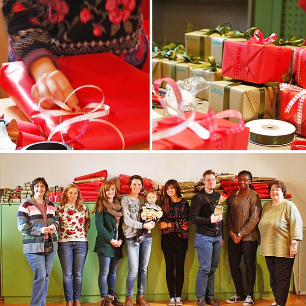 Weihnachtsprojekte: Geschenkepackaktion für das Kinderhaus der Arche