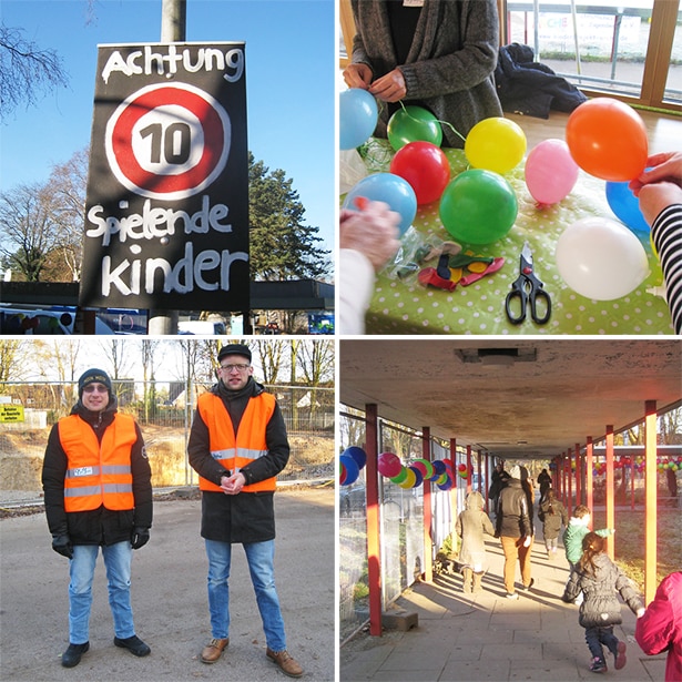 Acht Freiwillige Gruner + Jahr engagieren sich bei der Eröffnungsfeier der Arche Billstedt